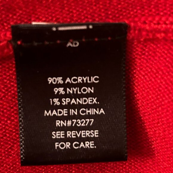 Red Hot Jason Wu Knit Dress With Paillette Cuff Accents (Size L) - Picture 6 of 9